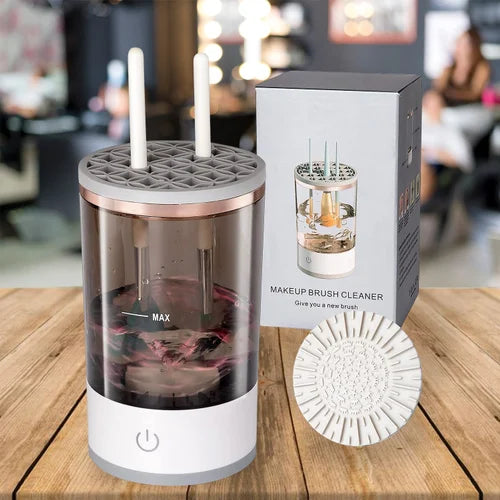 Portable Electric Makeup Brush Cleaner Machine | Automatic USB Makeup Brush Washer & Dryer