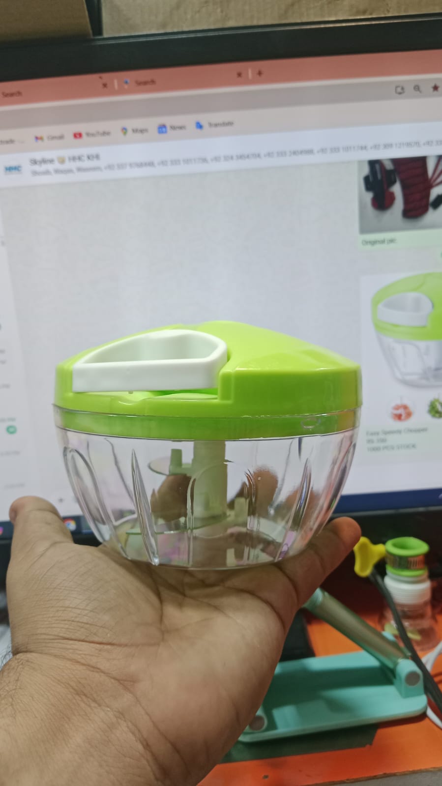 Multi-Function Vegetable Chopper & Food Processor | Manual Garlic, Onion & Veggie Cutter