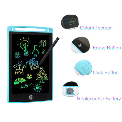 8.5 Inch LCD Writing Tablet for Kids | Reusable Drawing & Learning Board
