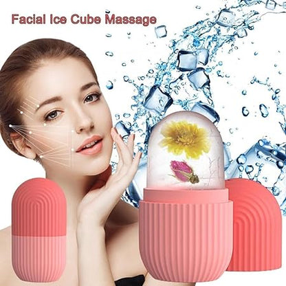 Reusable Facial Ice Roller for Face – Skin Cooling Massager | Pore Tightening & Puffiness Relief