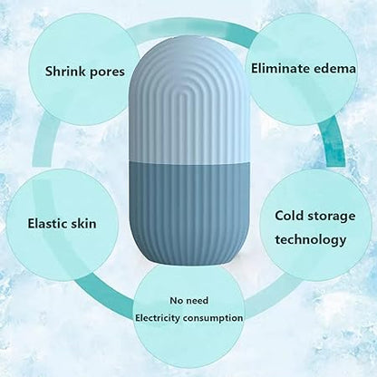 Reusable Facial Ice Roller for Face – Skin Cooling Massager | Pore Tightening & Puffiness Relief