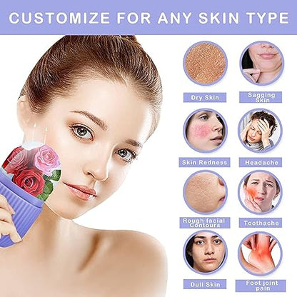 Reusable Facial Ice Roller for Face – Skin Cooling Massager | Pore Tightening & Puffiness Relief