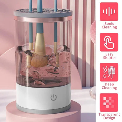 Portable Electric Makeup Brush Cleaner Machine | Automatic USB Makeup Brush Washer & Dryer