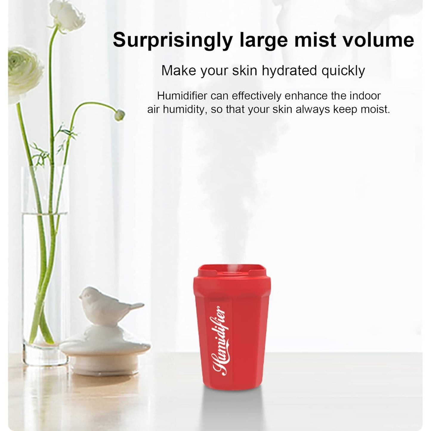 Mini USB Cup Humidifier | Portable Cool Mist Aroma Diffuser for Home, Office & Car