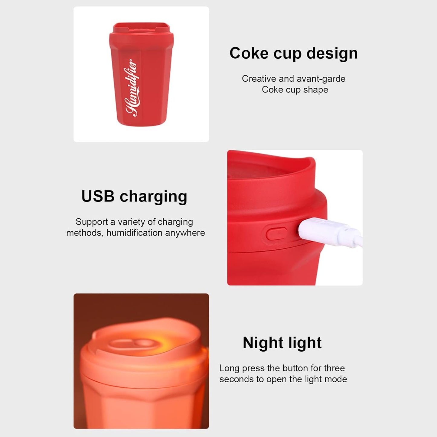 Mini USB Cup Humidifier | Portable Cool Mist Aroma Diffuser for Home, Office & Car