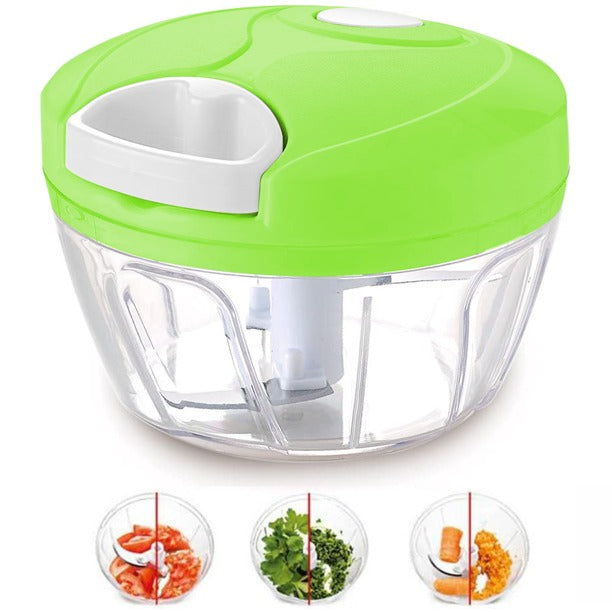 Multi-Function Vegetable Chopper & Food Processor | Manual Garlic, Onion & Veggie Cutter