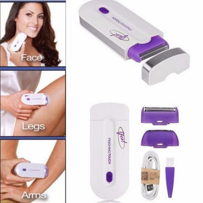 Rechargeable Facial Hair Remover for Women | Painless Face & Body Hair Removal Device