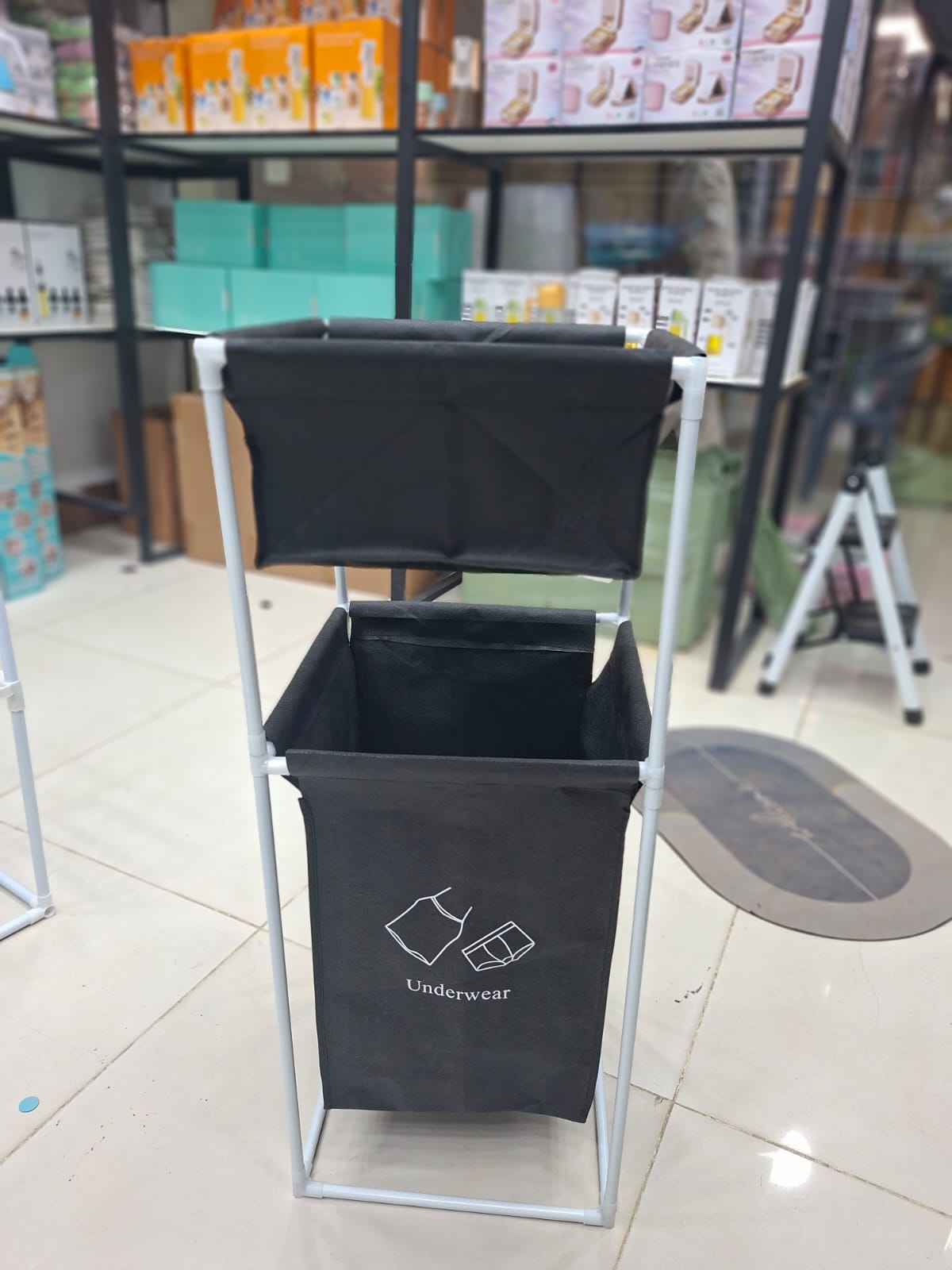 Dual Compartment Laundry Hamper | Foldable Laundry Basket