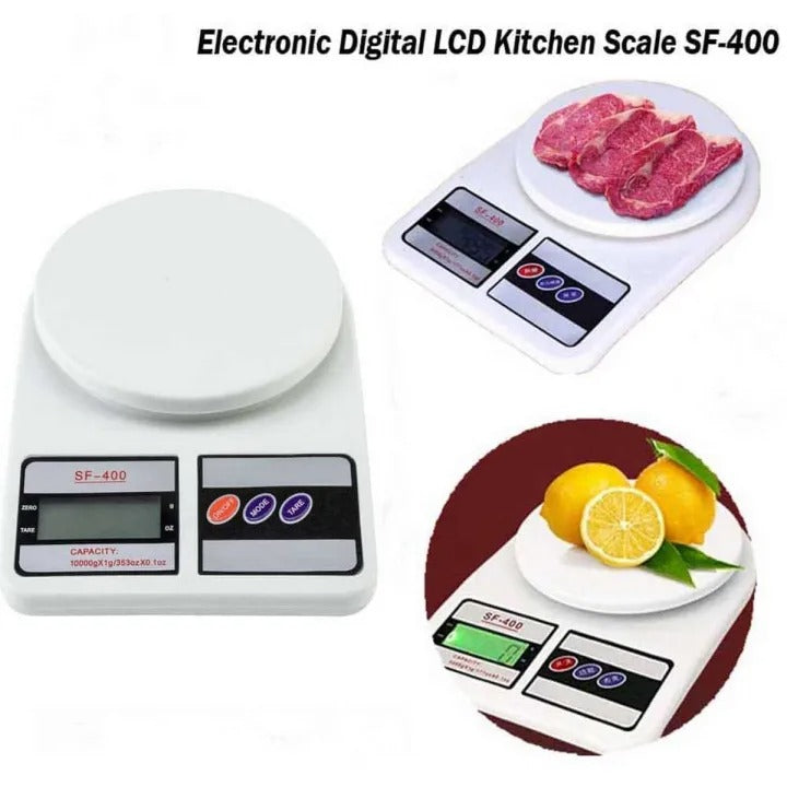 SF-400 Digital Kitchen Scale 10KG | High Precision Food Weight Machine for Cooking & Baking
