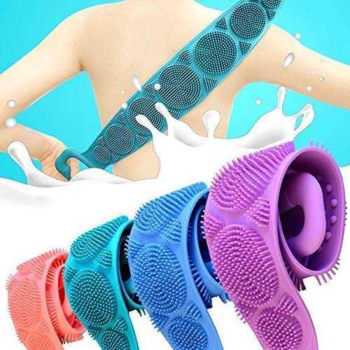 3 in 1 Silicone Bath & Skincare Value Bundle – Face Cleansing Brush, Silicone Shower Brush & Back Scrubber Set