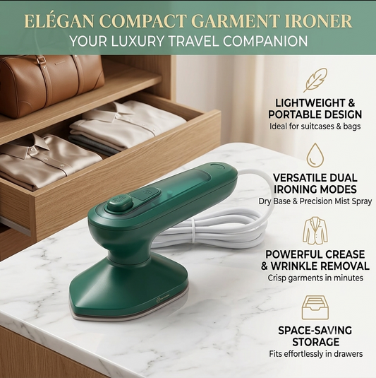 Portable Handheld Garment Steamer | Mini Steam Iron for Clothes | Quick Heat