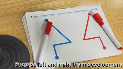 2-in-1 Reusable Finger Maze & Pen Control Workbook for Kids | Brain Development Learning Book (20 Pages)